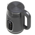 Adler AD 1305gs Wasserkocher Glas, LED-Anzeige, Temperaturreglung, 1,7L grau/silber 2200W