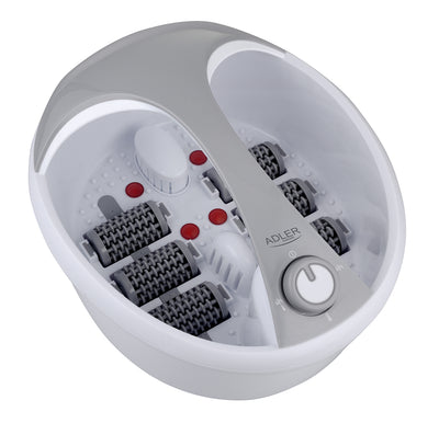 Adler AD 2177 Fußmassagegerät, 5,6L, 6 Akupressur-Rollen, Sprudel-, Vibrations- und Wärmemassage