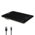 Adler AD 3177b Akku-Küchenwaage schwarz, USB, bis 10 kg