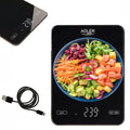 Adler AD 3177b Akku-Küchenwaage schwarz, USB, bis 10 kg