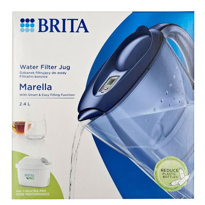 Brita Marella Cool Wasserfilter 2,4 L blau inkl. Maxtra PRO Filterkartusche