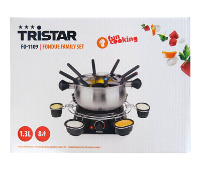 Tristar FO-1109 Fondue Familen-Set Edelstahl 1,3L
