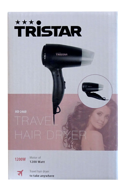 Tristar HD-2460 klappbarer Reise-Fön schwarz 1200W