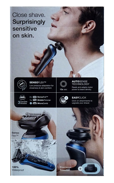 Braun 61-B1200S Series6 Akku Rasierer blau