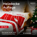 Camry CR 7441 elektr. Heizdecke mit Timer 160x180cm Weihnachtsmuster