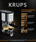 Krups XP441810 Virtuoso Essential Espresso-Siebträgermaschine 15 bar Edelstahl