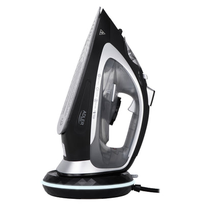 Adler AD 5043 Kabelloses Dampfbügeleisen 2800 Watt schwarz