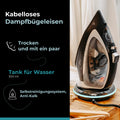 Adler AD 5043 Kabelloses Dampfbügeleisen 2800 Watt schwarz