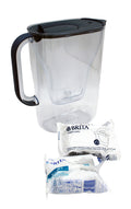 Brita Style Essential Wasserfilter 2,4L graublau mit 2x Maxtra Pro Kartuschen