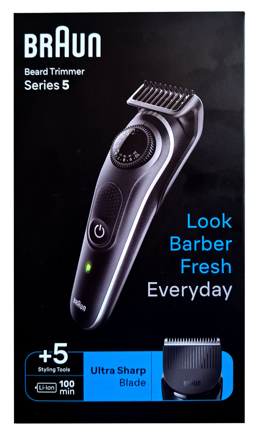 Braun BT5421 Series 5 BeardTrimmer Akku Barttrimmer schwarz