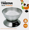 Tristar KW-2453 Küchenwaage bis 5kg mit 2-Liter-Messbecher Edelstahl