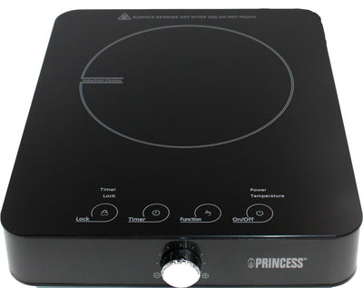 Princess 303010 Induktionskochplatte 60°C-240°C schwarz Timer 1800W