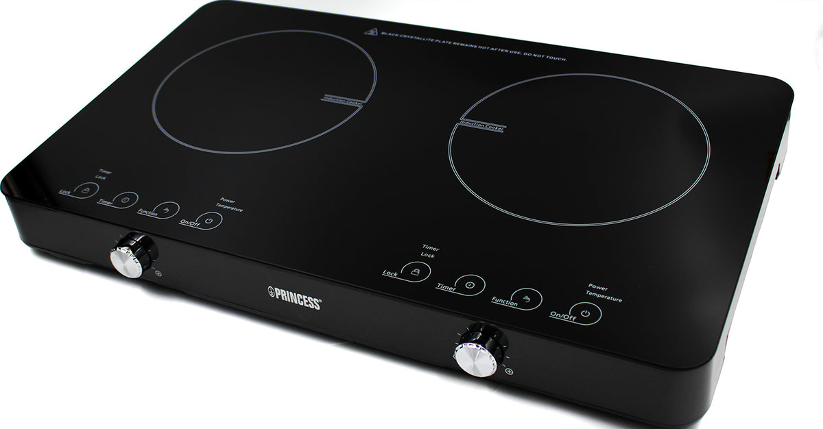 Princess 303011 Doppel-Induktionskochplatte 60°C-240°C schwarz Timer 3100W