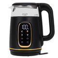 Adler AD 1305 BG black gold Wasserkocher Glas mit LED-Anzeige und Temperaturregelung 1,7L