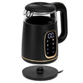 Adler AD 1305 BG black gold Wasserkocher Glas mit LED-Anzeige und Temperaturregelung 1,7L