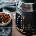 Adler AD 1305 BG black gold Wasserkocher Glas mit LED-Anzeige und Temperaturregelung 1,7L