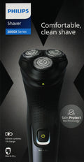Philips X-3021/00 Series 3000X wet&dry Akku Rasierer schwarz
