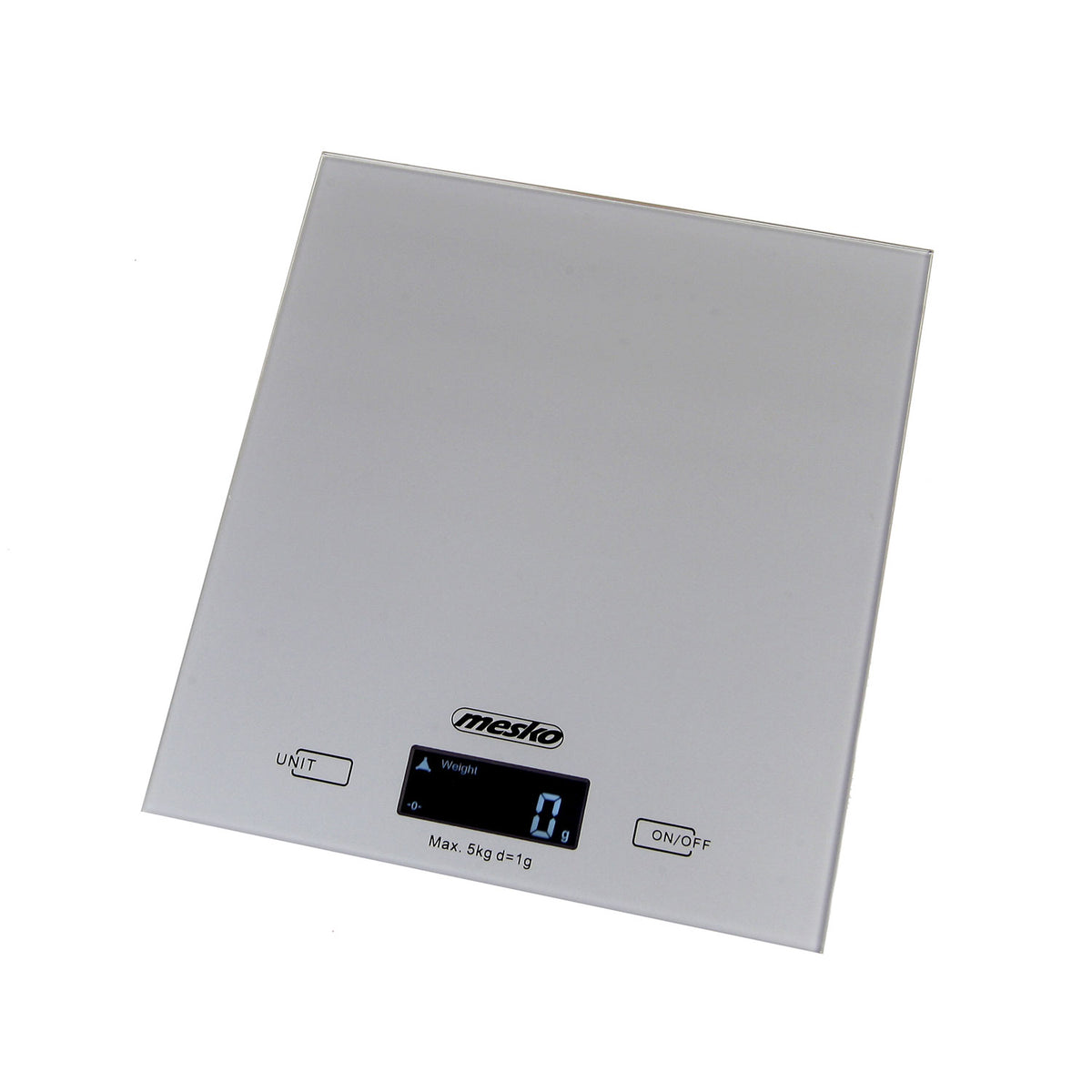 Mesko MS 3145 Elektronische Küchenwaage bis 5 kg silber