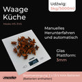 Mesko MS 3145 Elektronische Küchenwaage bis 5 kg silber
