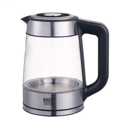 Bass Polska BH 10351 Wasserkocher Glas 1,7l mit Temperatureinstellung LED Beleuchtung