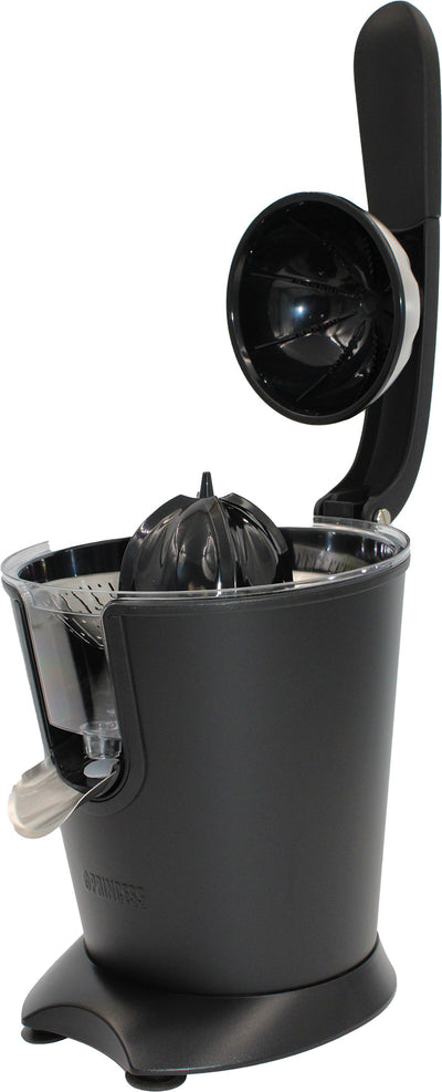 Princess 201853 Black Steel-Kollektion Zitruspresse Edelstahl mattschwarz