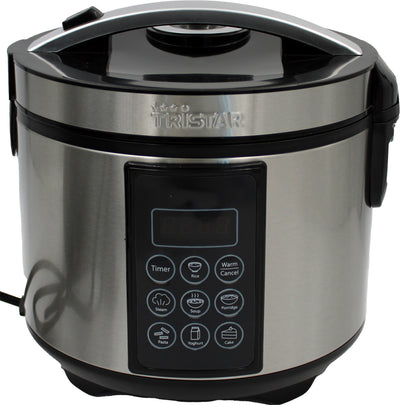 Tristar RK-6132 Digitaler Reis- und Multikocher 1,5L Edelstahl 500W