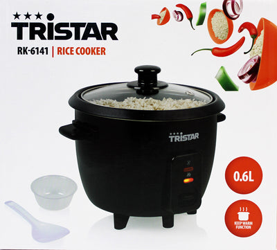 Tristar RK-6141 Reiskocher 0,6L schwarz 300W