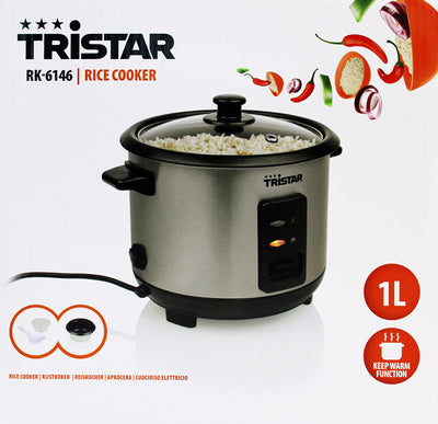 Tristar RK-6146 Reiskocher 1L Edelstahl 400W