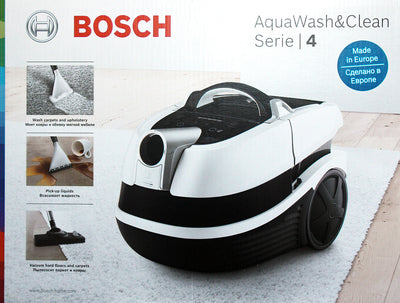 Bosch BWD421POW AquaWash&Clean Nass-/Trocken-Sauger mit Kabel 5L SCHWARZ/ROT