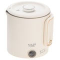 Adler AD 1388b Reise-Wasserkocher beige 0,8L 650W klappb. Griff verstaubarer Sockel