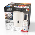 Adler AD 1388b Reise-Wasserkocher beige 0,8L 650W klappb. Griff verstaubarer Sockel