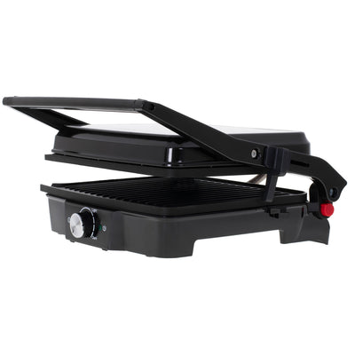 Camry CR 3053 Elektrogrill Kontaktgrill schwarz aufklappbar 28x23cm Grillfläche
