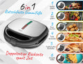 Camry CR 3057 Backgerät 6in1 Sandwich-/Omelettmaker/Grill/Waffeisen/Nussbäcker