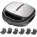 Camry CR 3057 Backgerät 6in1 Sandwich-/Omelettmaker/Grill/Waffeisen/Nussbäcker
