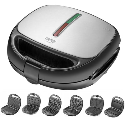 Camry CR 3057 Backgerät 6in1 Sandwich-/Omelettmaker/Grill/Waffeisen/Nussbäcker