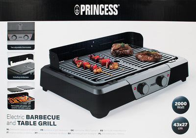 Princess 112254 Elektrischer BBQ Tischgrill 2000W