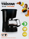 Tristar CM-1246 Mini-Filter-Kaffeemaschine 6 kleine Tassen 0,6L 600W schwarz
