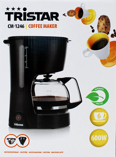 Tristar CM-1246 Mini-Filter-Kaffeemaschine 6 kleine Tassen 0,6L 600W schwarz