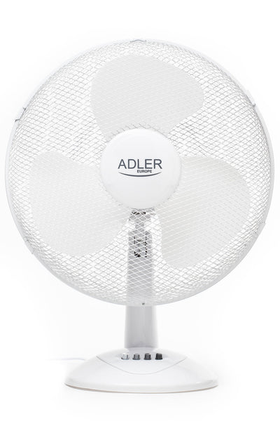 Adler AD 7304 Schreibtischventilator D40cm weiß, 90W