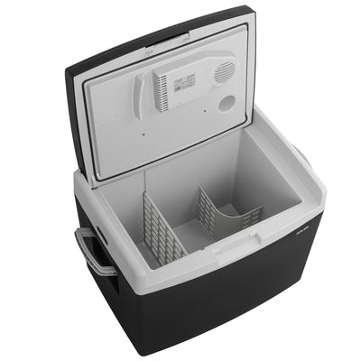 Adler AD 8092 Tragbare Kühlbox 40L schwarz/grau 54,3x39x43cm, Autoadapter