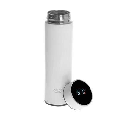 Adler AD 4506 white LED-Thermoskanne 473ml Weiß