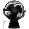 Adler AD 7342 black Akku-Ventilator mit Clip