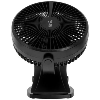 Adler AD 7342 black Akku-Ventilator mit Clip