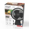 Adler AD 7342 black Akku-Ventilator mit Clip