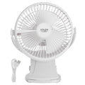 Adler AD 7342 white Akku-Ventilator mit Clip