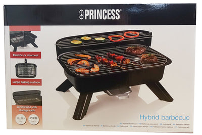 Princess 112252 Hybrid Grill elektrisch oder Holzkohle