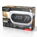 Adler AD 1186w Wecker mit Thermometer weiß