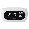 Adler AD 1186w Wecker mit Thermometer weiß
