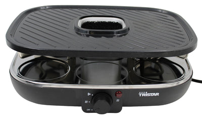 Tristar RA-2760  Raclette mit aktiver Belüftung Schwarz 1100 W