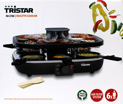 Tristar RA-2760  Raclette mit aktiver Belüftung Schwarz 1100 W